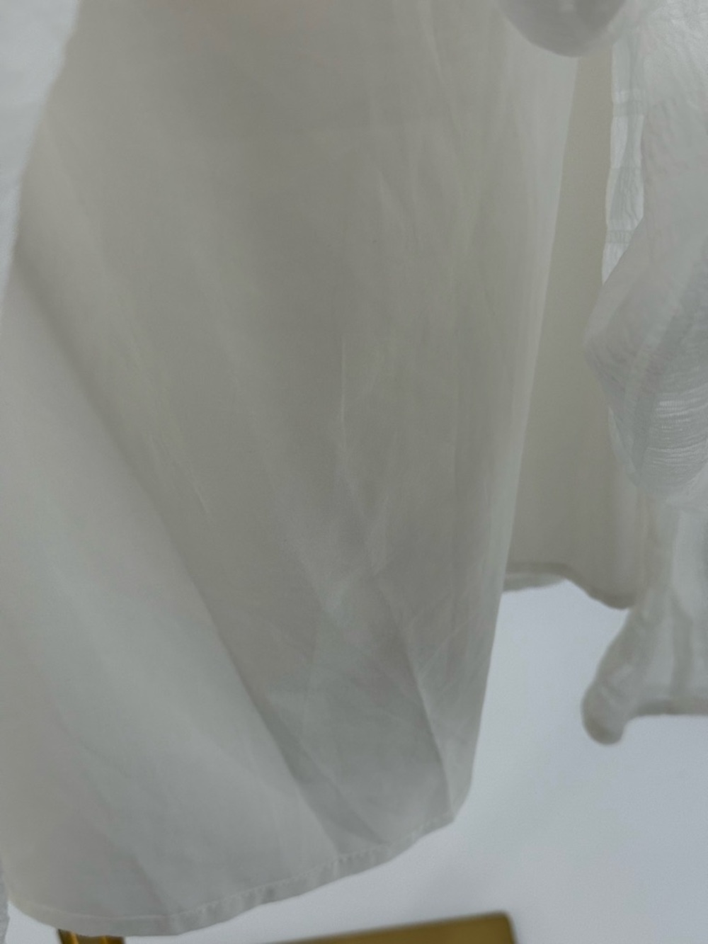 ASTR The Label White Puff Sleeve Midi Romantic Tiered Summer Dress, Square Neck - Picture 15 of 16